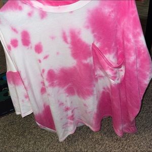 Pink tie dye shirt